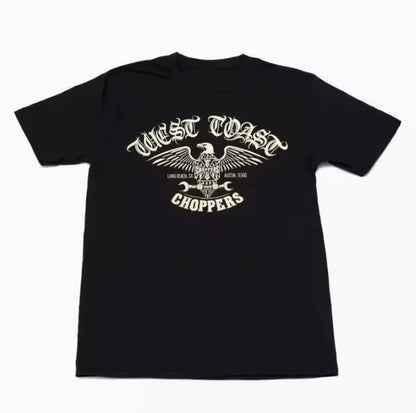 MEN'S T-SHIRT WEST COAST CHOPPERS T-SHIRT STREET HIP-HOP CLOTHING OVERSIZED FASHION 100%COTTON SHORT SLEEVES MEN'S CLOTHING